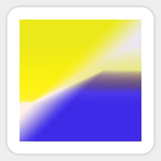 blue yellow white abstract texture Sticker